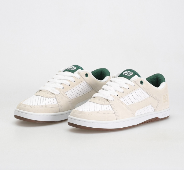 Etnies MC Rap Lo Shoes White/Green | RideHub