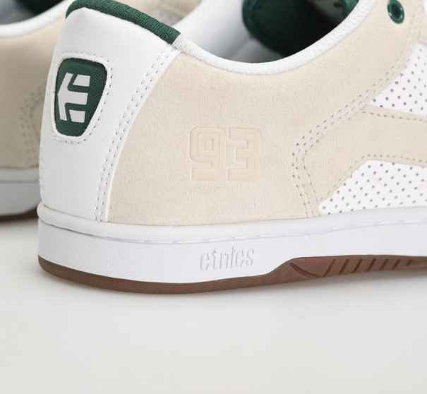 Etnies MC Rap Lo Shoes White/Green | RideHub