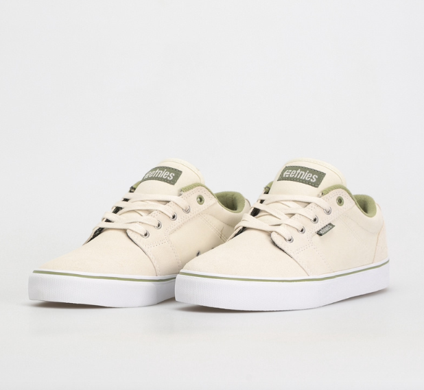 Etnies Barge LS White/Green shoes | RideHub