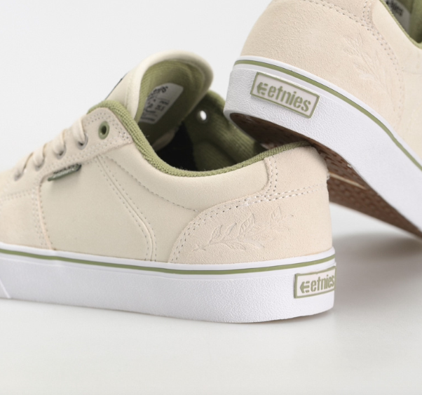 Etnies Barge LS White/Green shoes | RideHub