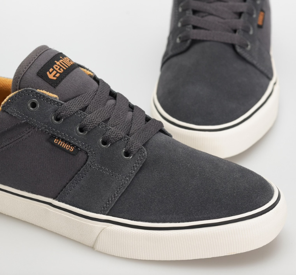 Etnies Barge LS Dark Grey/Black/Orange shoes | RideHub