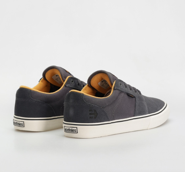 Etnies Barge LS Dark Grey/Black/Orange shoes | RideHub