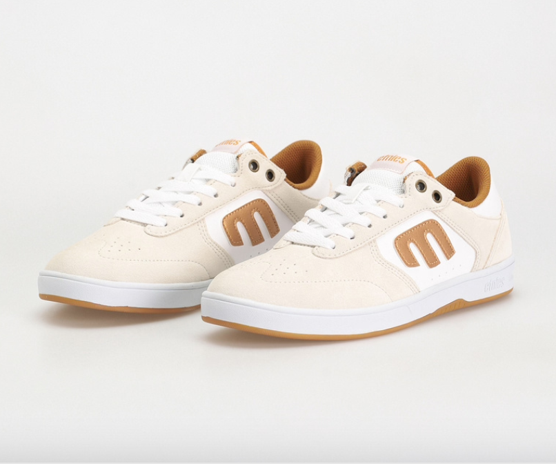 Etnies Windrow White/Gold shoes | RideHub