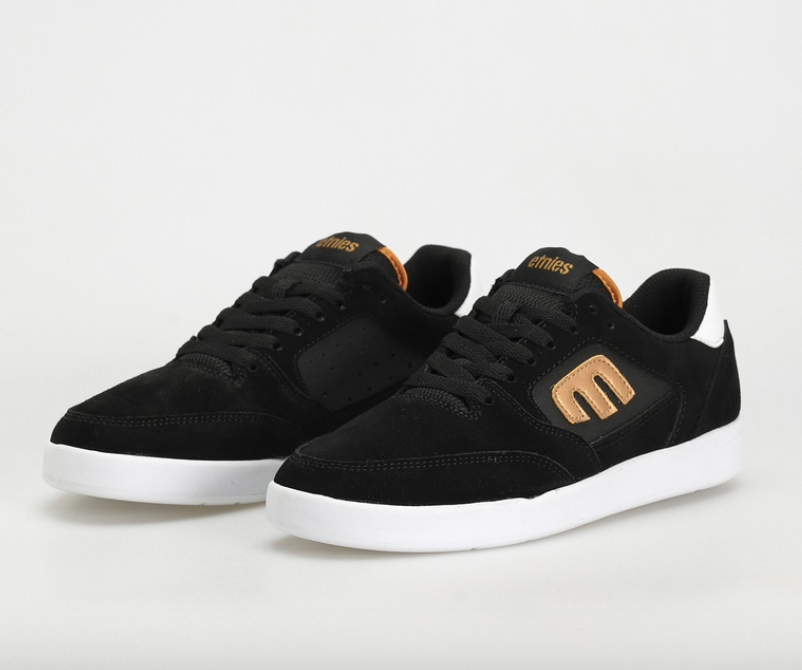 Etnies Veer Black/Gold/White shoes | RideHub