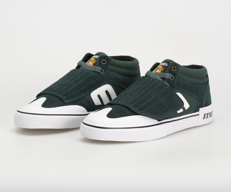 Etnies Windrow Vulc Mid Green/White shoes | RideHub