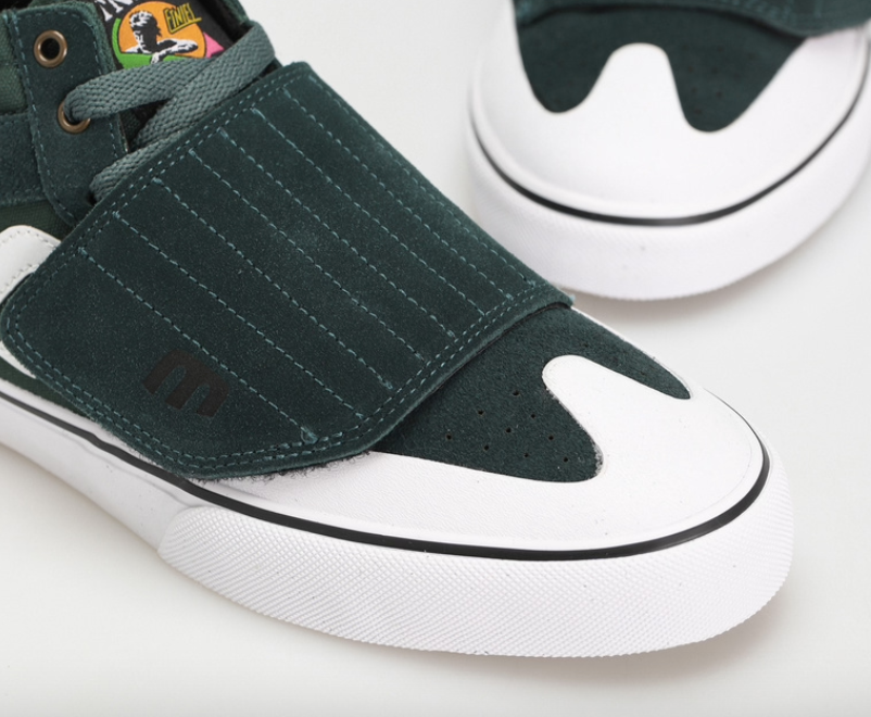 Etnies Windrow Vulc Mid Green/White shoes | RideHub