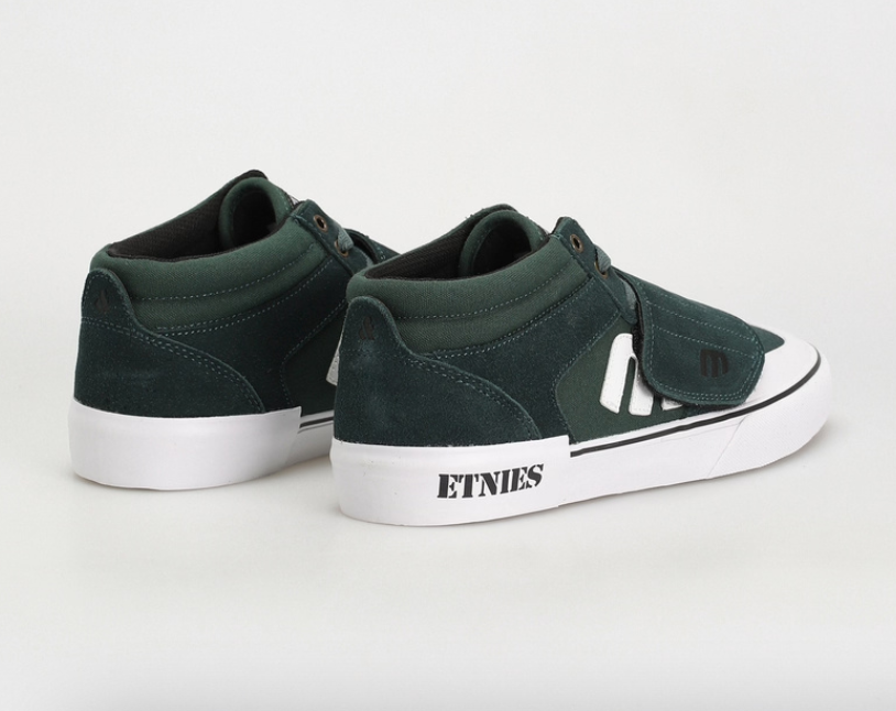 Etnies Windrow Vulc Mid Green/White shoes | RideHub