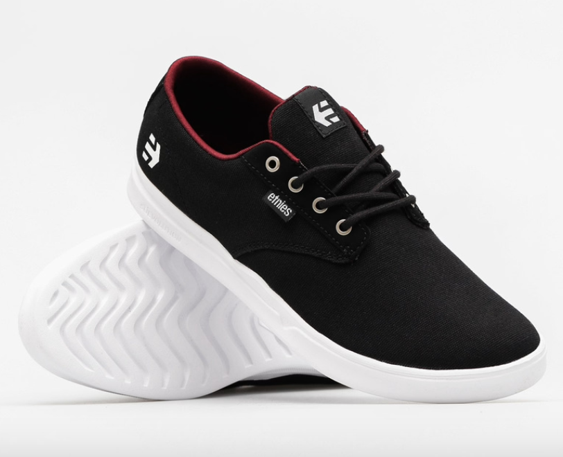 Etnies Jameson SC Black/White/Burgundy shoes | RideHub