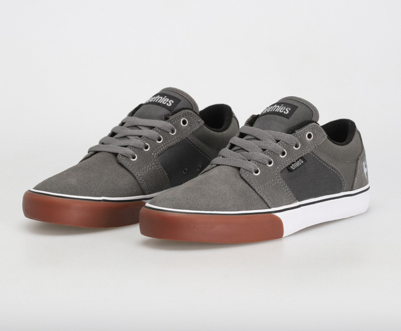 Etnies Barge LS Dark Grey/White/Gum shoes | RideHub
