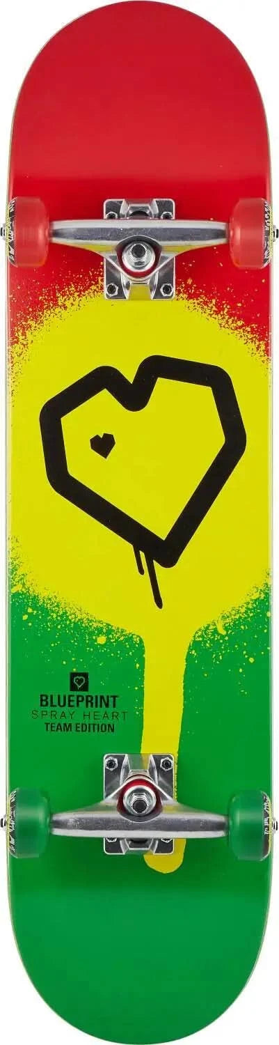 Blueprint Spray Heart V2 Skateboard | RideHub