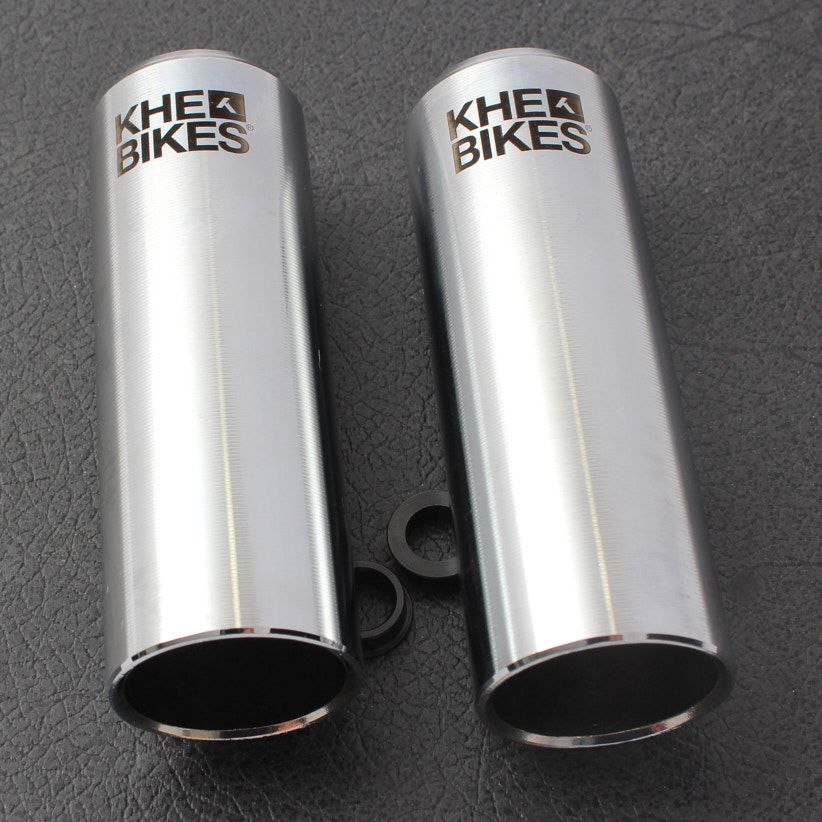 KHE PRO CNC BMX Pegs – Chrome – 10mm / 14mm (1 Pair) | RideHub