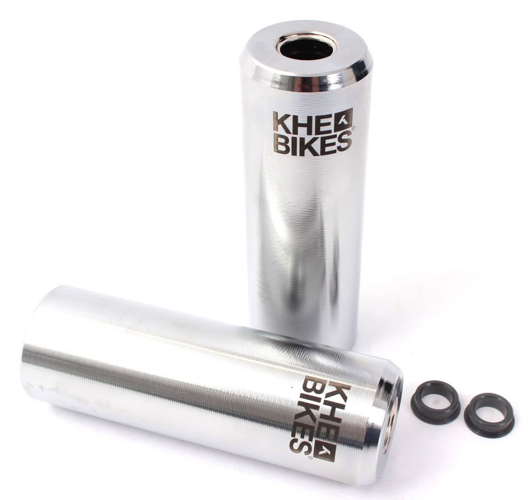 KHE PRO CNC BMX Pegs – Chrome – 10mm / 14mm (1 Pair) | RideHub