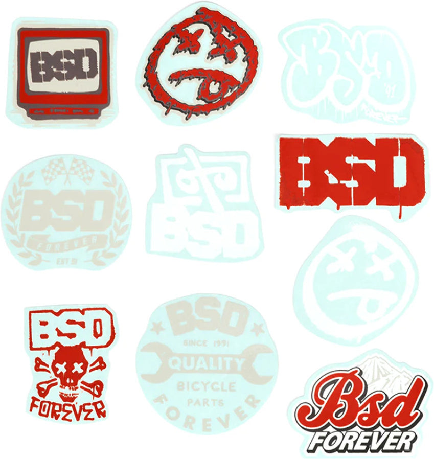 BMX BSD Vinyl Sticker Pack 2022 (10 pcs) | RideHub