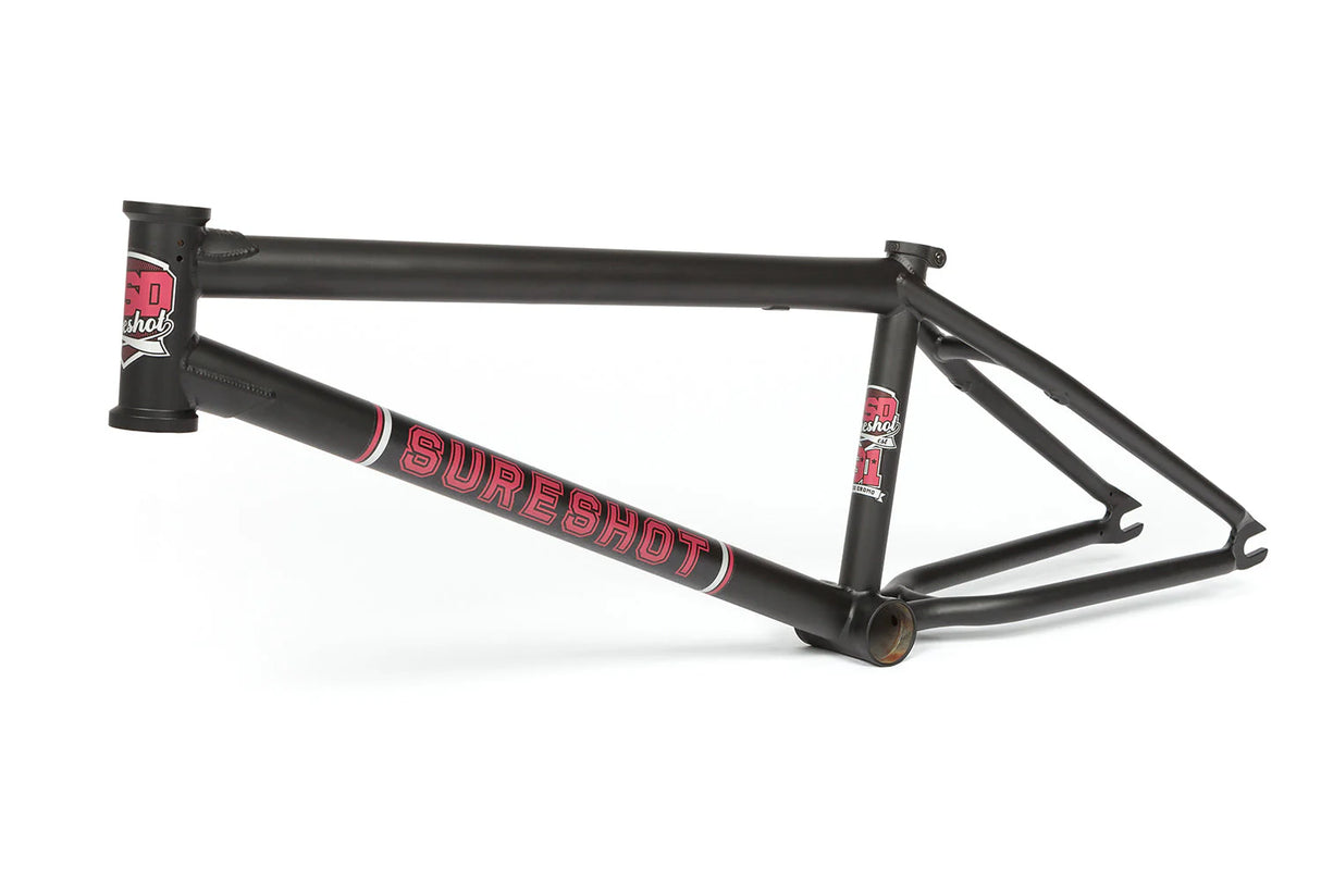 BSD Sureshot 21.0" Flat Black BMX Frame | Ride Hub