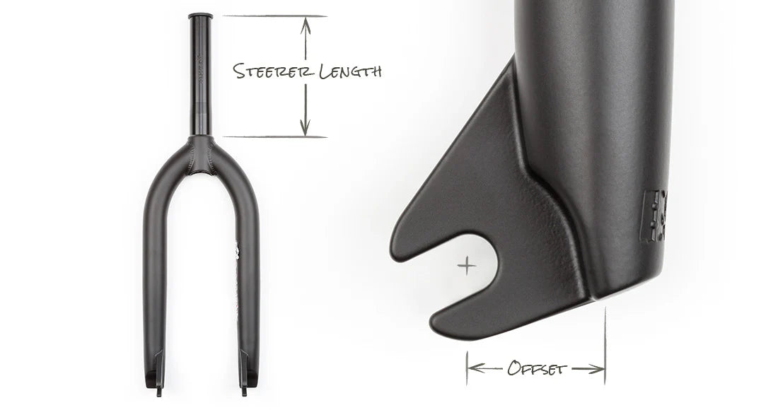 BSD Jonesin' 22mm Offset Black BMX Fork | Ride Hub