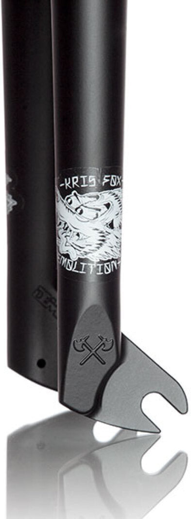 Demolition Kris Fox 28mm Offset Black BMX Fork | Ride Hub