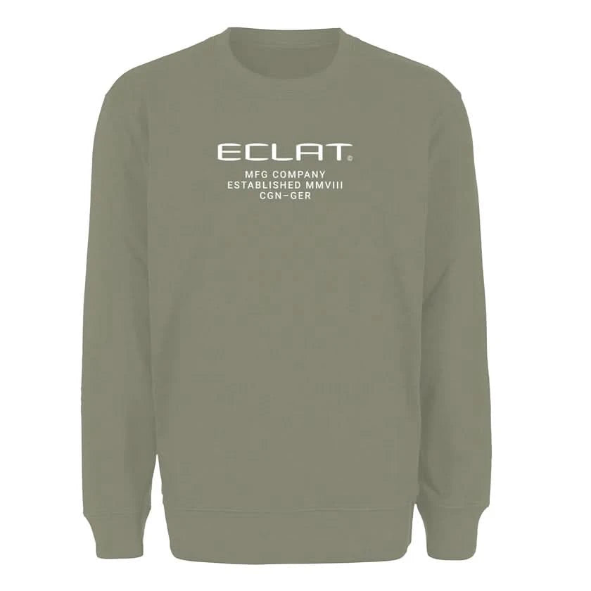 Eclat Techno Embroidery Sweater Khaki | RideHub