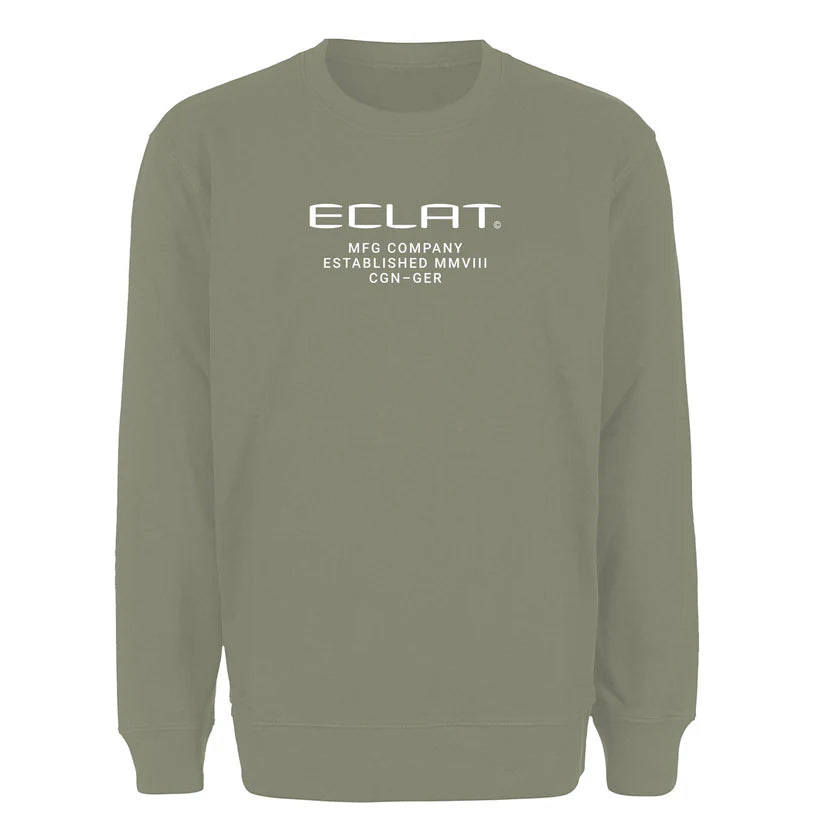 Eclat Techno Embroidery Sweater Khaki | RideHub