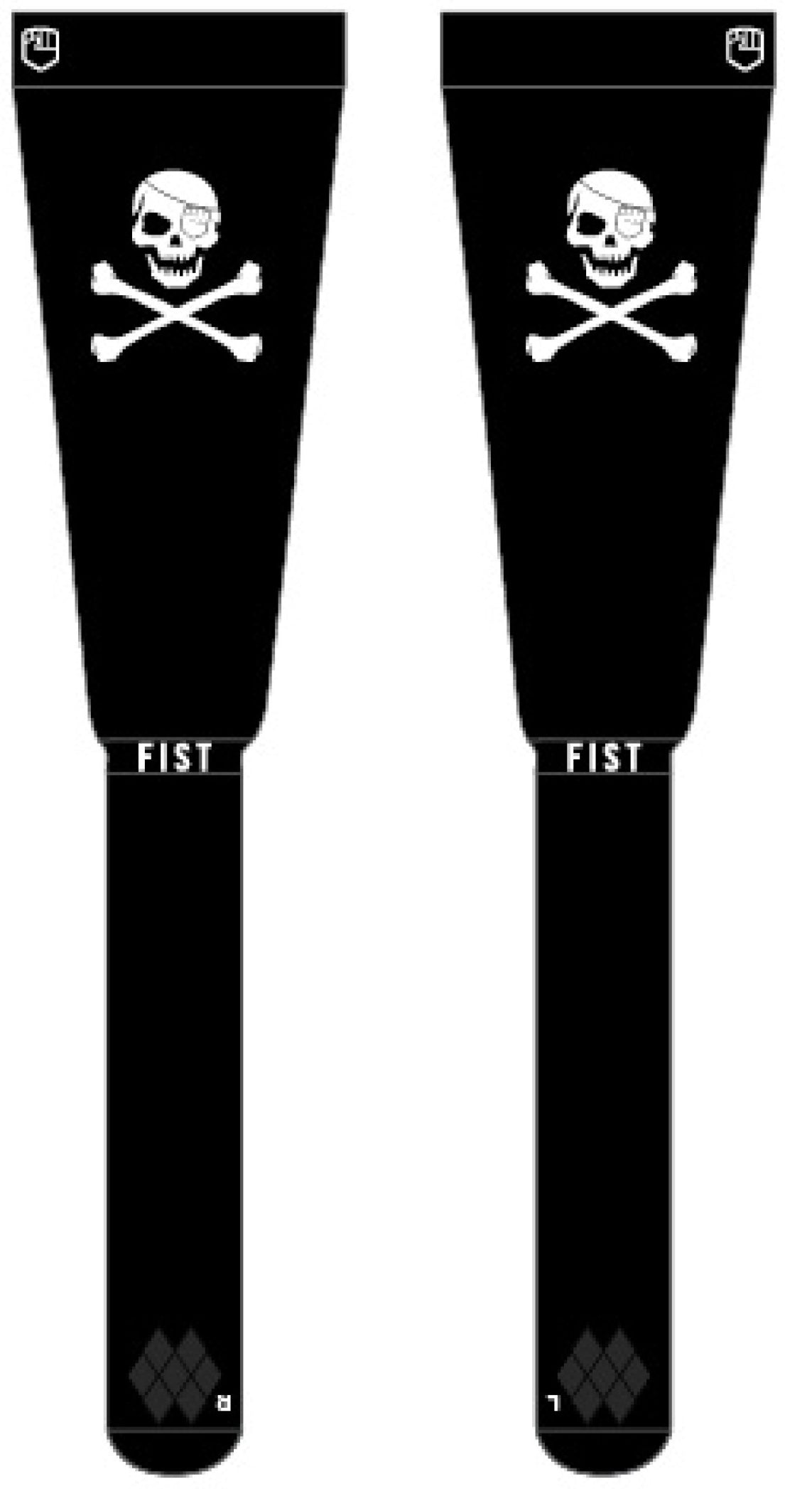 FIST Beinling/Socke Rodger SM, weiß-schwarz