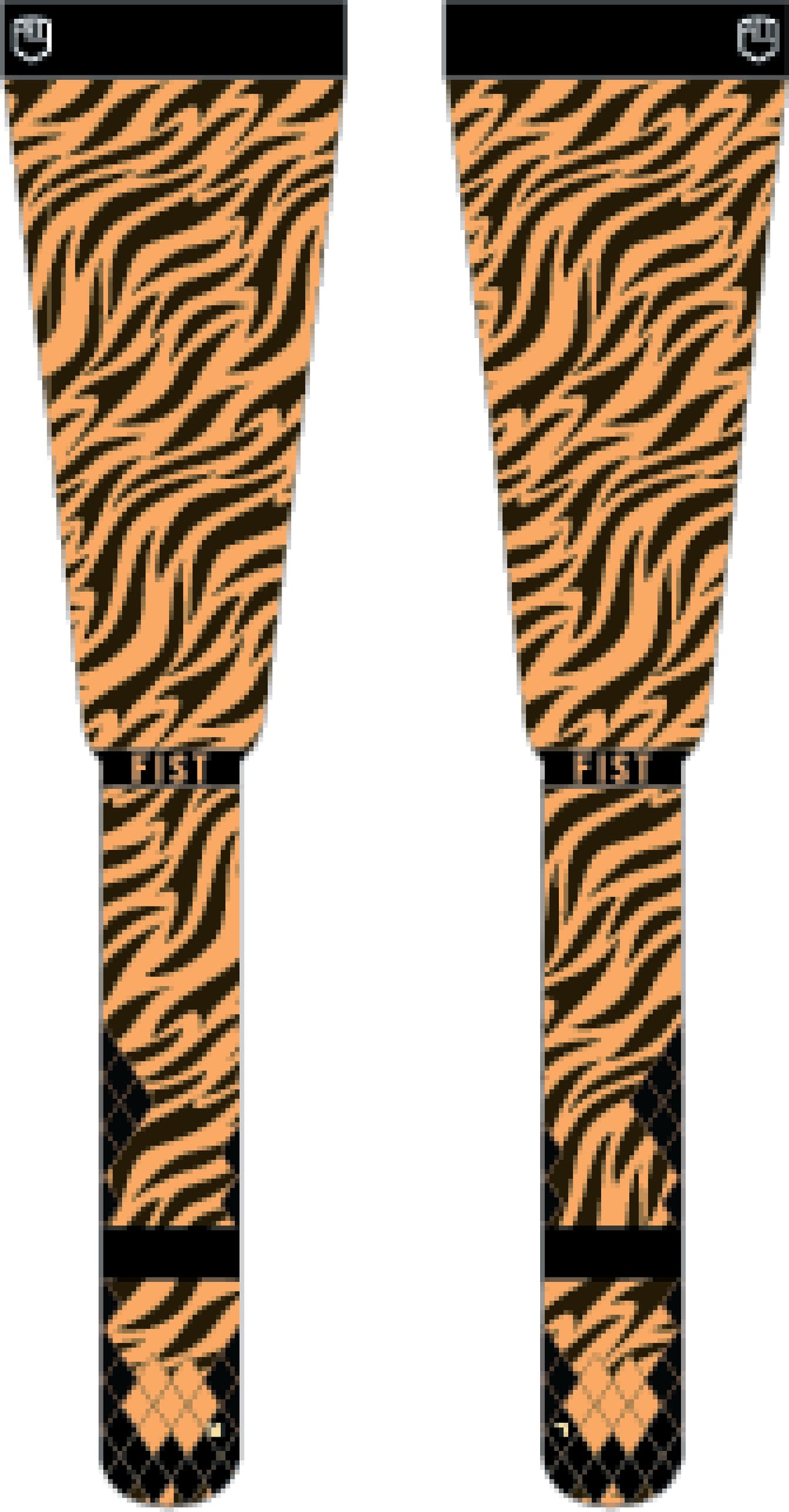FIST Brace/Socks Tiger SM, brown-black