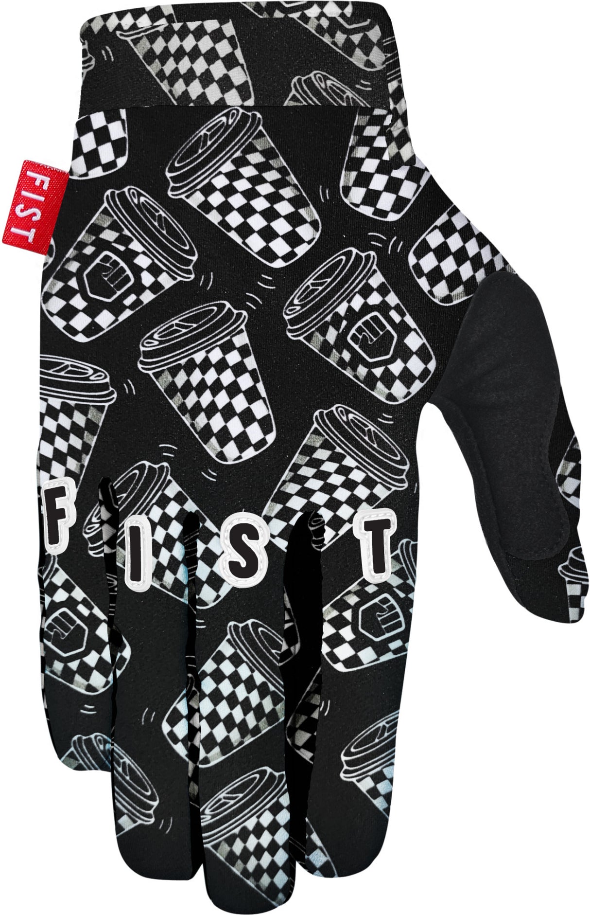 FIST Glove Checked Cups S, black-white