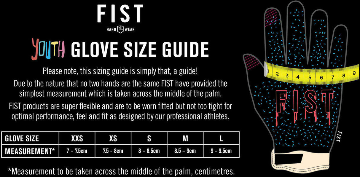 FIST Kids Glove Blue Stocker XXS, blue