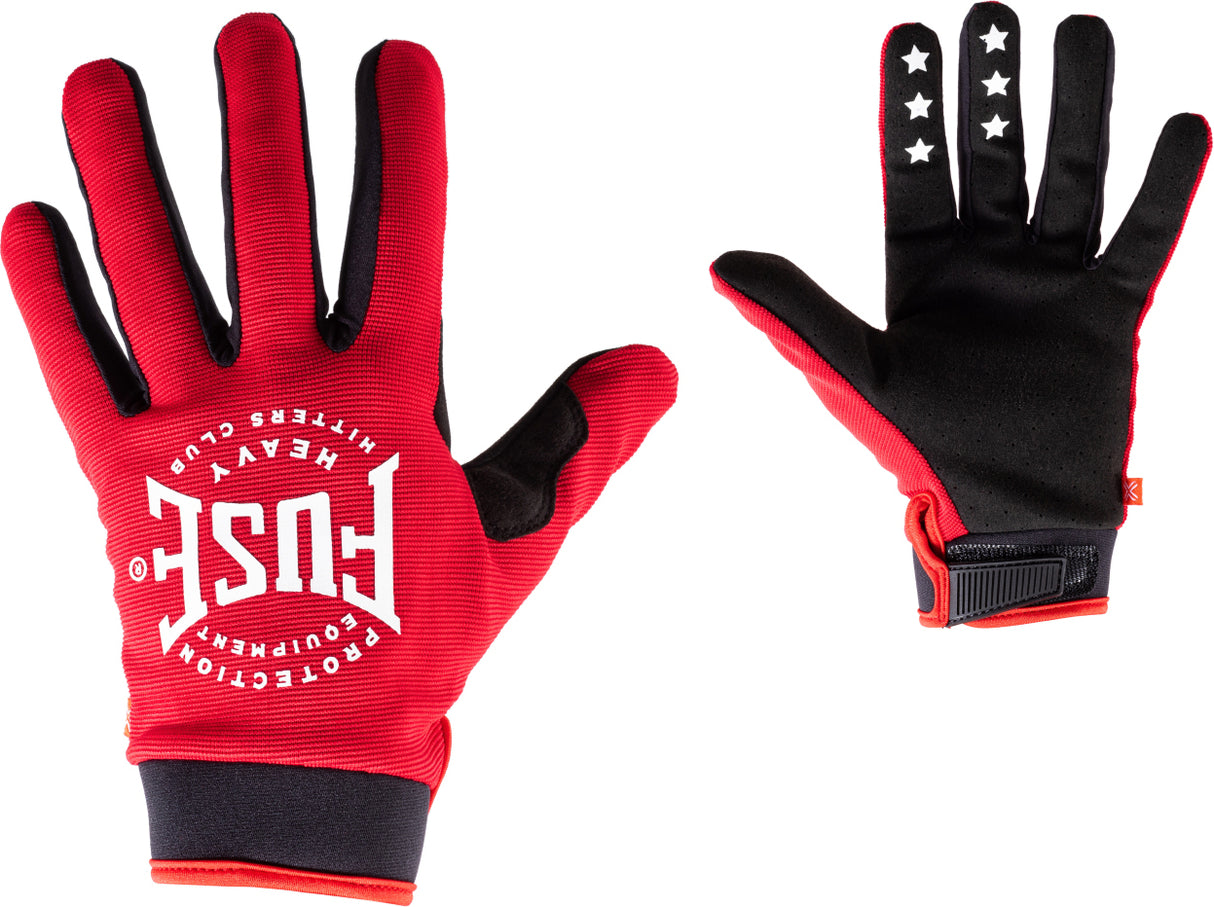 BMX Fuse Protection CHROMA Youth K/O Gloves Red | RideHub