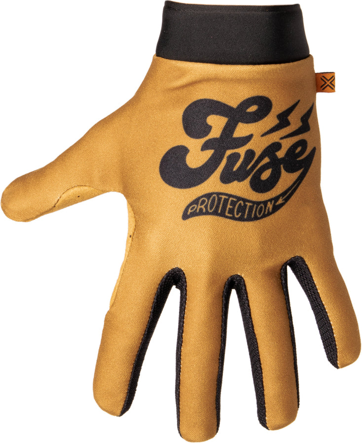 BMX/MTB Fuse Protection Omega Cafe Gloves Brown-Black | RideHub