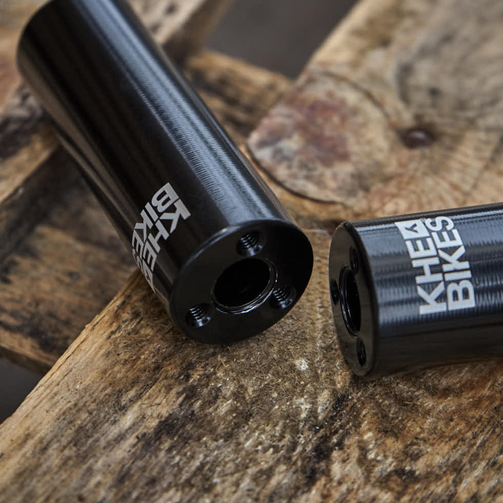 KHE LASER PRO BMX Pegs – Black – 10mm / 14mm (1 Pair) | RideHub