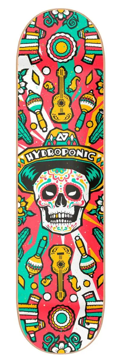 Hydroponic Mexican Skull 2.0 Skateboard Deck | RideHub