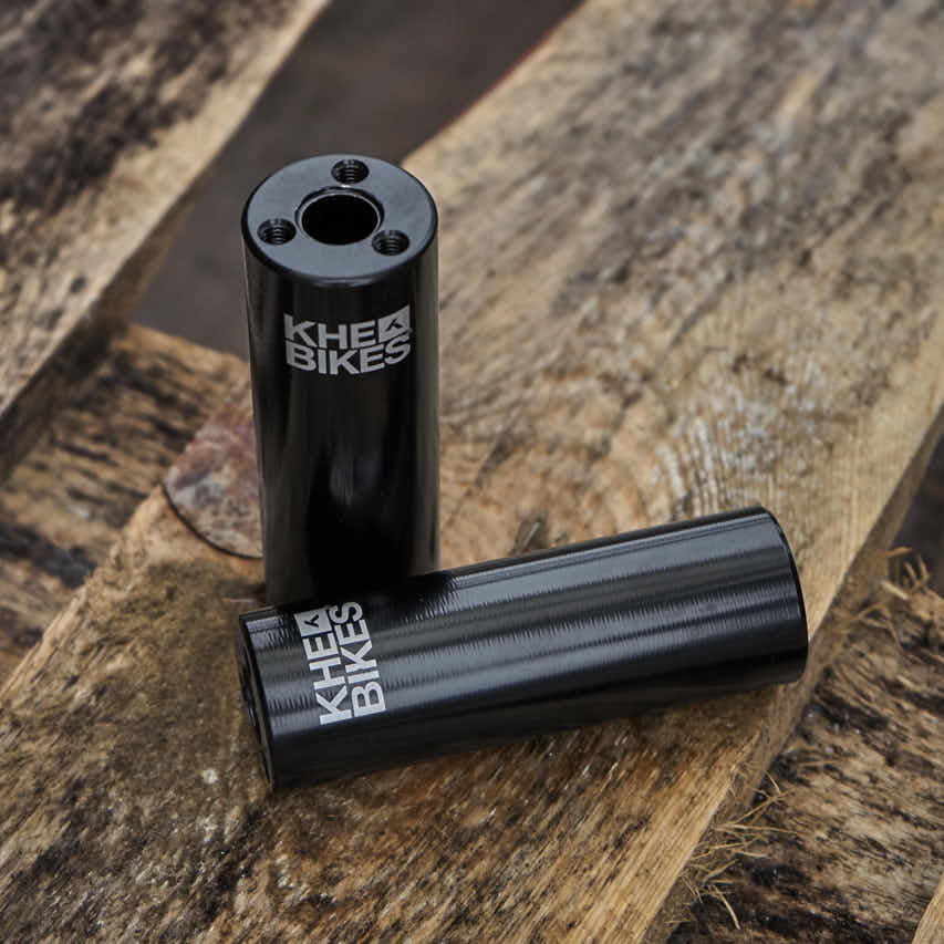 KHE LASER PRO BMX Pegs – Black – 10mm / 14mm (1 Pair) | RideHub