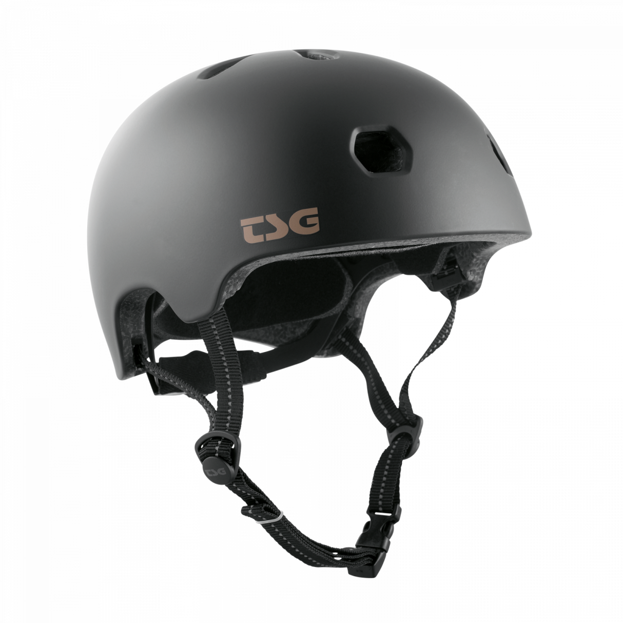 TSG Meta Solid Color Satin Black Helmet – Elegance and Safety in an Urban Style | Ride Hub