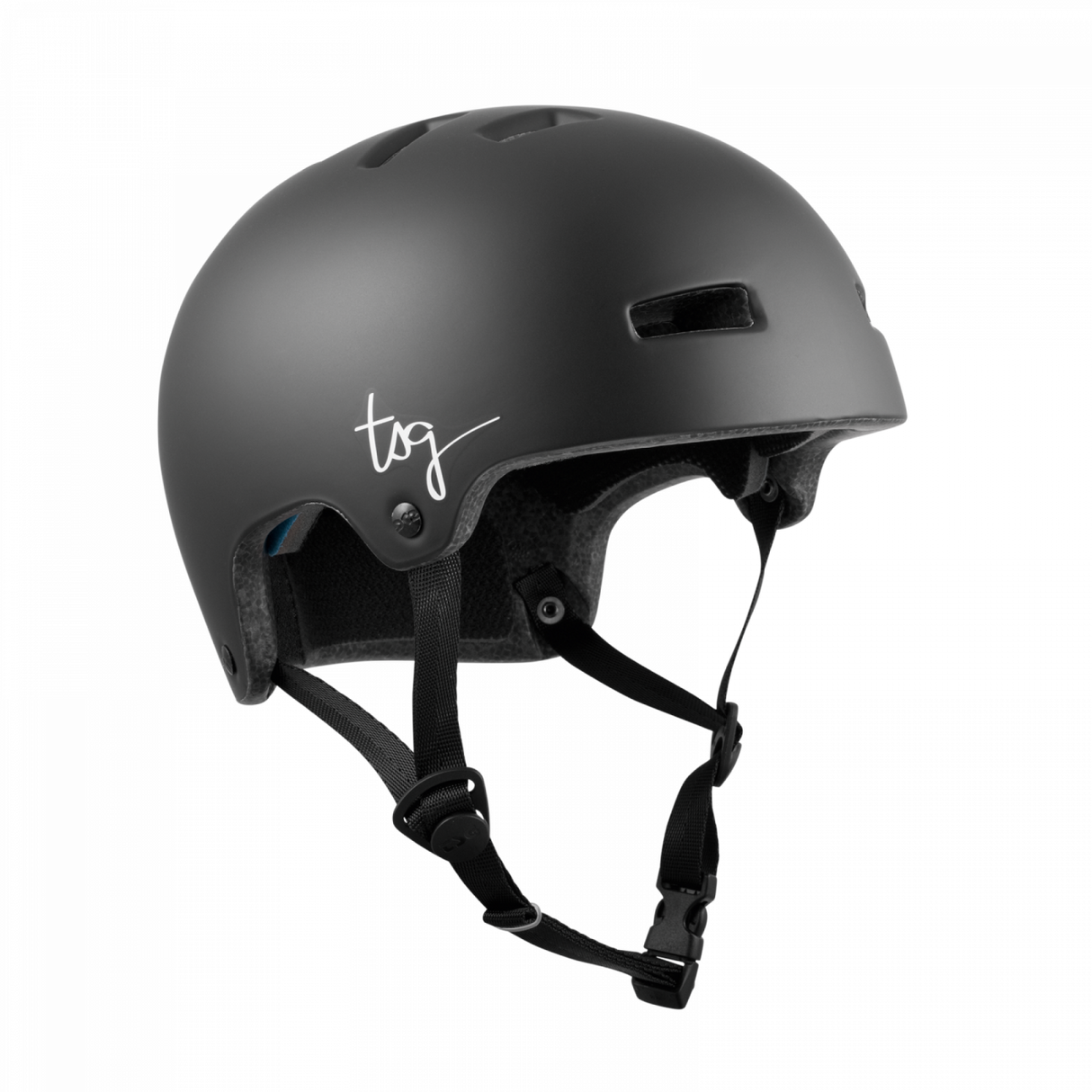 TSG Ivy Solid Color Satin Black Helmet – Lightweight and stylish for active women | Ride Hub