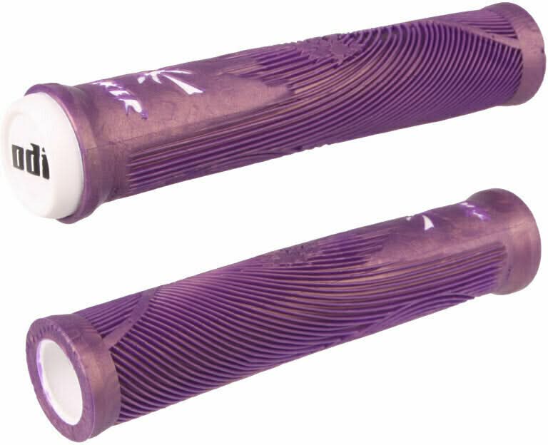 BMX grips ODI grips Hucker Flangeless black-blue, 160mm