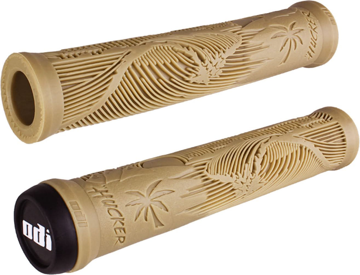 BMX grips ODI grips Hucker Flangeless black-blue, 160mm