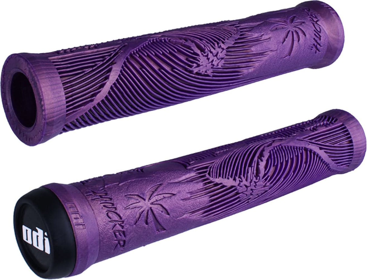 BMX grips ODI grips Hucker Flangeless black-blue, 160mm