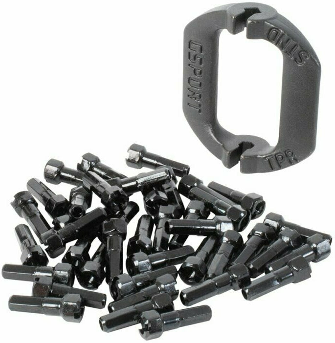 G-Sport Taper-Hex BMX Nipples + Wrench | 7075 Aluminum | RideHub