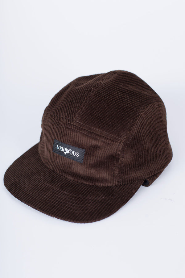 Nervous 5-Panel Care Cord Classic Brown Cap | RideHub