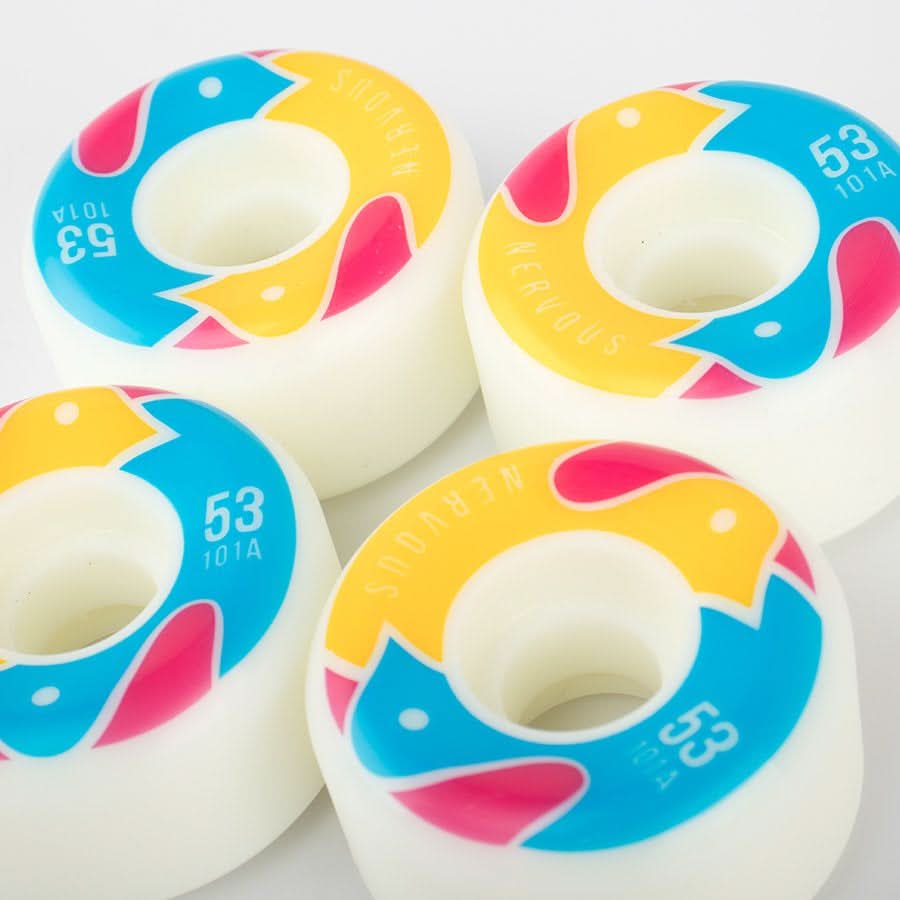 Nervous Couple Skateboard Wheels 53mm / 101A | RideHub