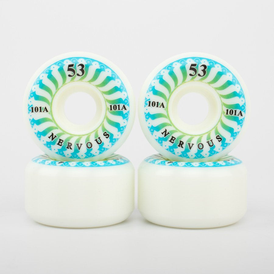Nervous Swirl Skateboard Wheels 53mm / 101A | RideHub