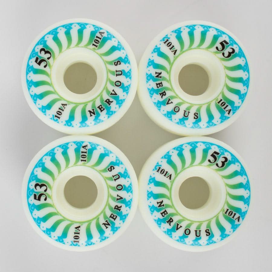 Nervous Swirl Skateboard Wheels 53mm / 101A | RideHub