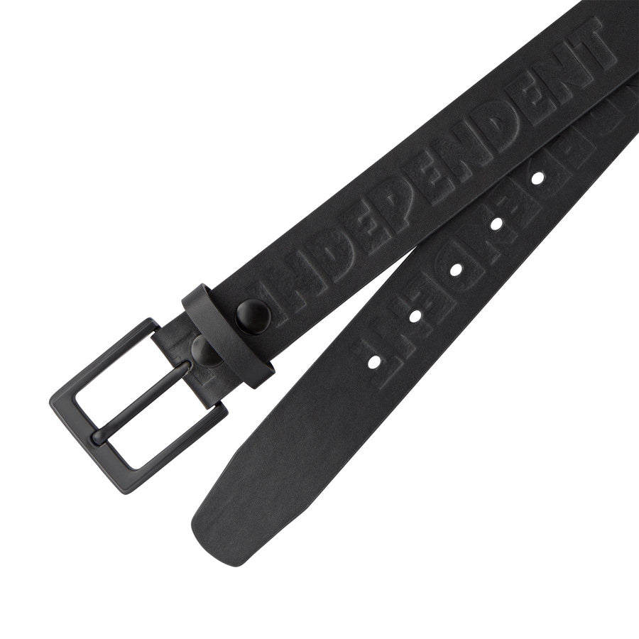 Independent Bar Logo Leather Belt | RideHub