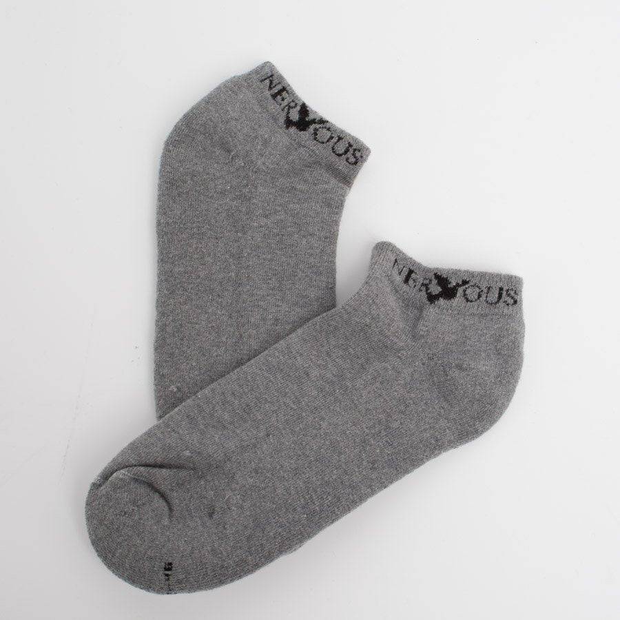 Nervous Ankle Socks Gray | RideHub