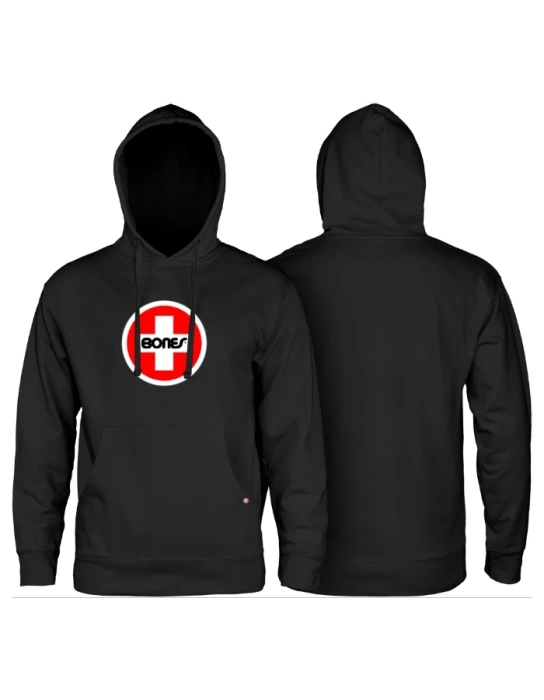 Hood Powell Peralta Bones Bearings Swiss Circle Mid Weight Black | RideHub