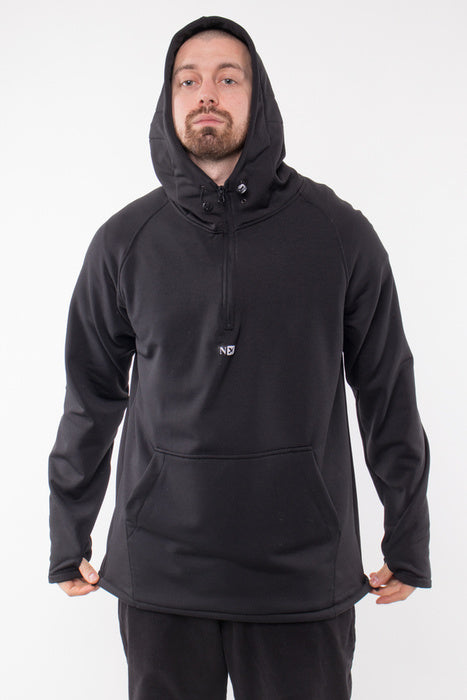 Nervous SL Initial Black Hoodie | RideHub