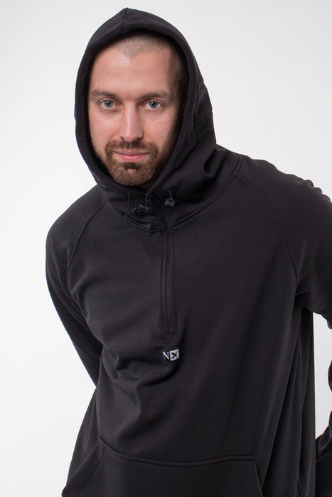 Nervous SL Initial Black Hoodie | RideHub