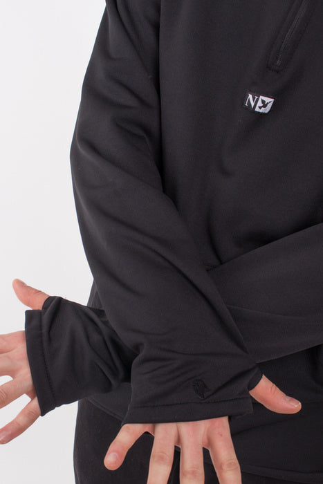 Nervous SL Initial Black Hoodie | RideHub