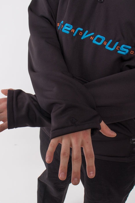 Nervous SL Tech Black Hoodie | RideHub