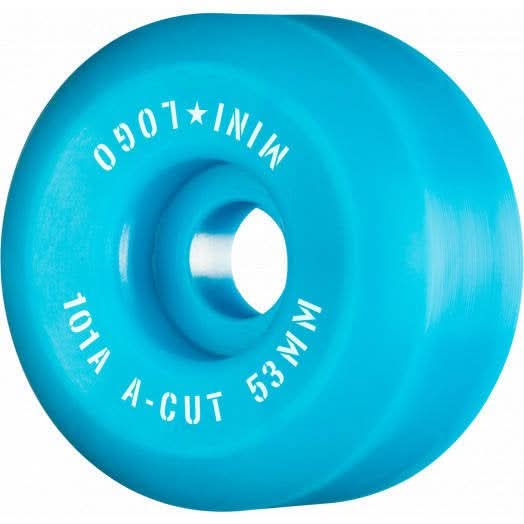 Mini Logo A-Cut "2" Wheels 53mm x 101a Blue (4 Pack) | RideHub
