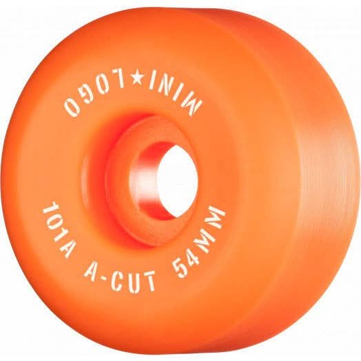 Mini Logo A-Cut "2" Wheels 54mm x 101a Orange (4 Pack) | RideHub